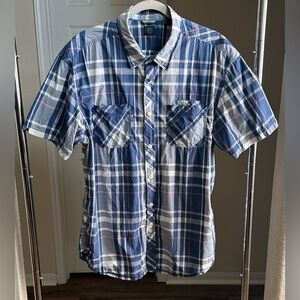 Just Keep Livin Men’s Plaid Shirt